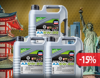 Знижка 15% на масла LIQUI MOLY Special Tec AA для азіатських та американських авто