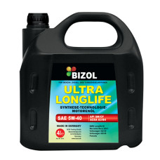 Синтетична моторна олива -  BIZOL ULTRA LONGLIFE 5W-40 4л